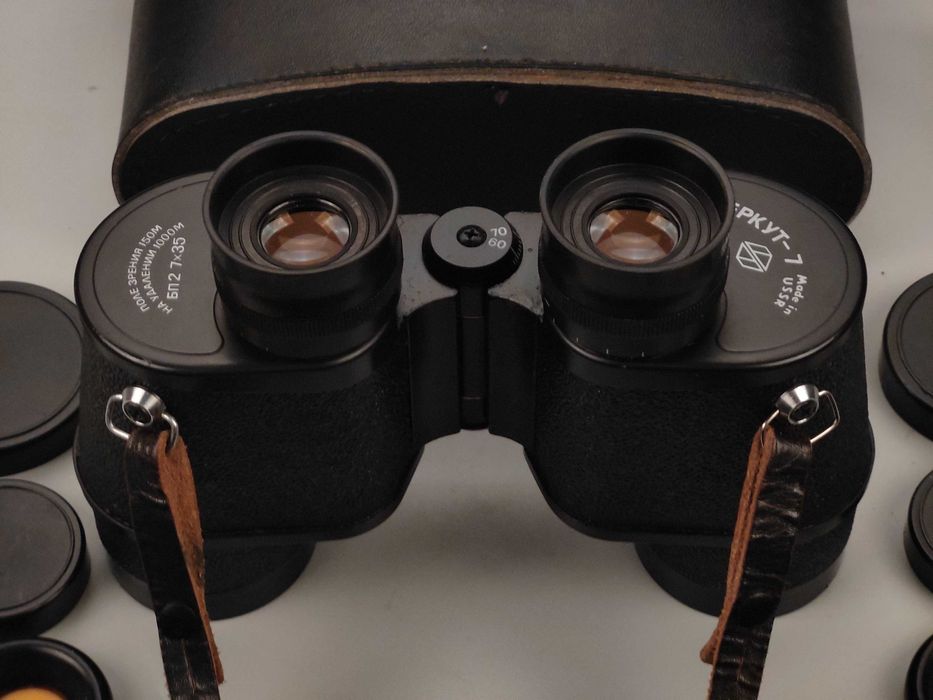 Бинокль БП2 7х35 Беркут (1984год) (Широкоугольный) Дальномерная Сетка