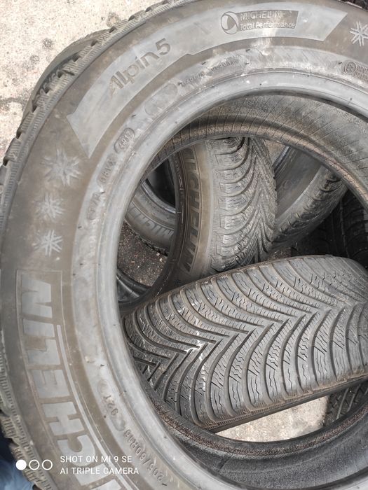 зимняя резина  205/60/16 Michelin Alpin5.2019г.7+мм.6+мм.