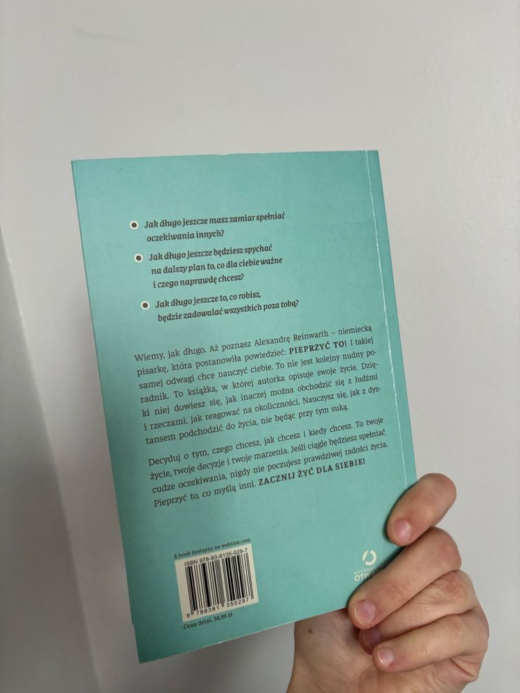 Książka ,,Pieprzyć to” Alexandra Reinwarth