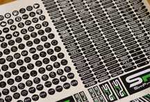Autocolantes para sim racing - Buttonbox, volantes, etc
