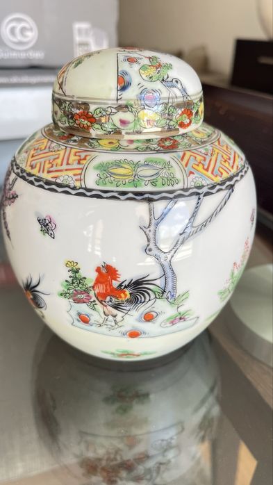 Pote de Macau - motivo galo