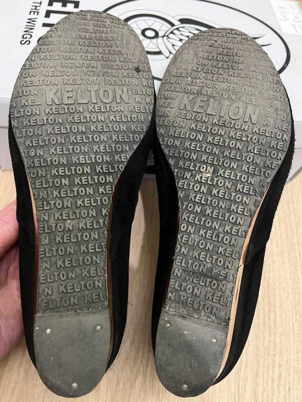 Женские замшевые туфли итальянского бренда «KELTON», 38 размер