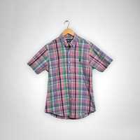 Koszula z krótkim rękawem w kratkę Ralph Lauren bawełna wielobarwna S