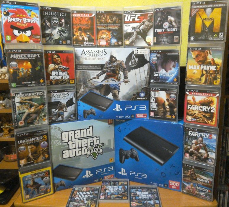 PS3Slim(GTA5/Mafia/Mortal/Tekken/GodWar/Fifa,ОбменПриставкиИгр)+камера