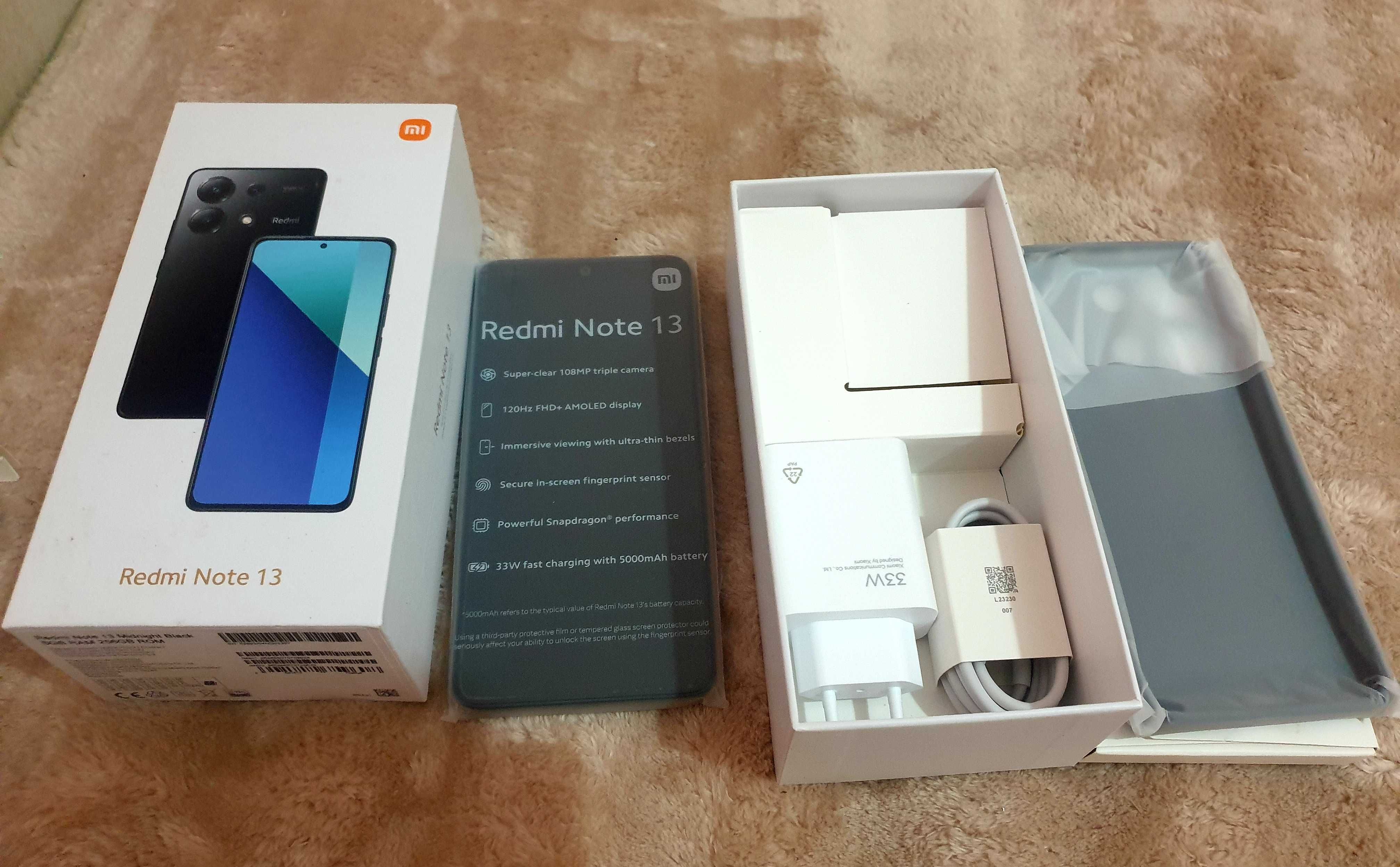 Smartfon Xiaomi Redmi Note 13. NOWY!  8 GB / 256 GB 4G (LTE) czarny