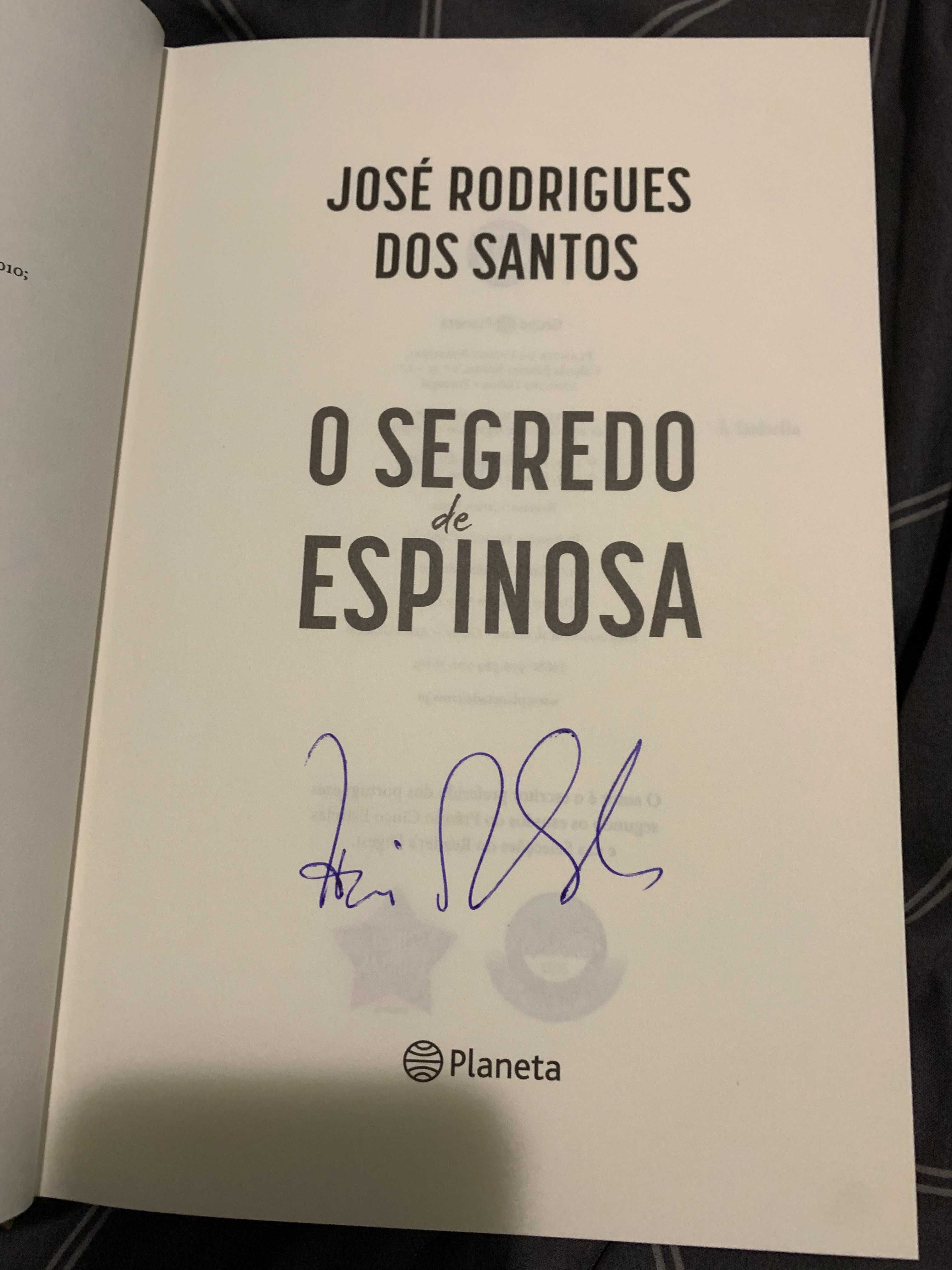 O Segredo de Espinosa - José Rodrigues dos Santos (autografado) NOVO