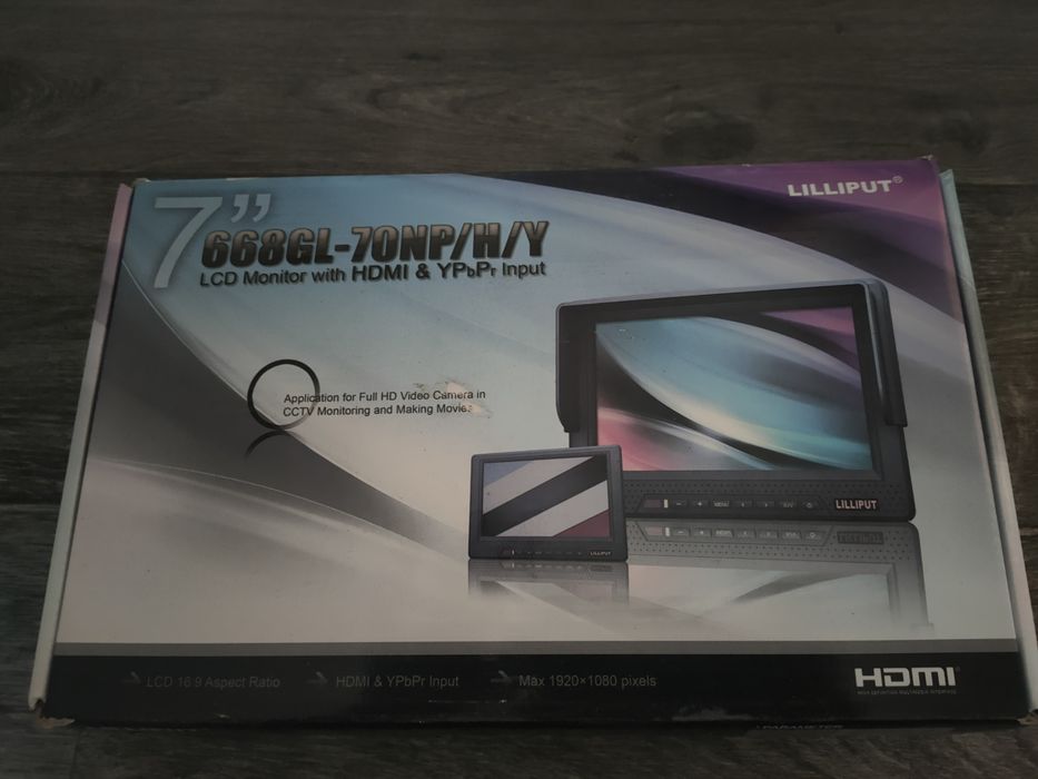 Monitor video vigilância  7"