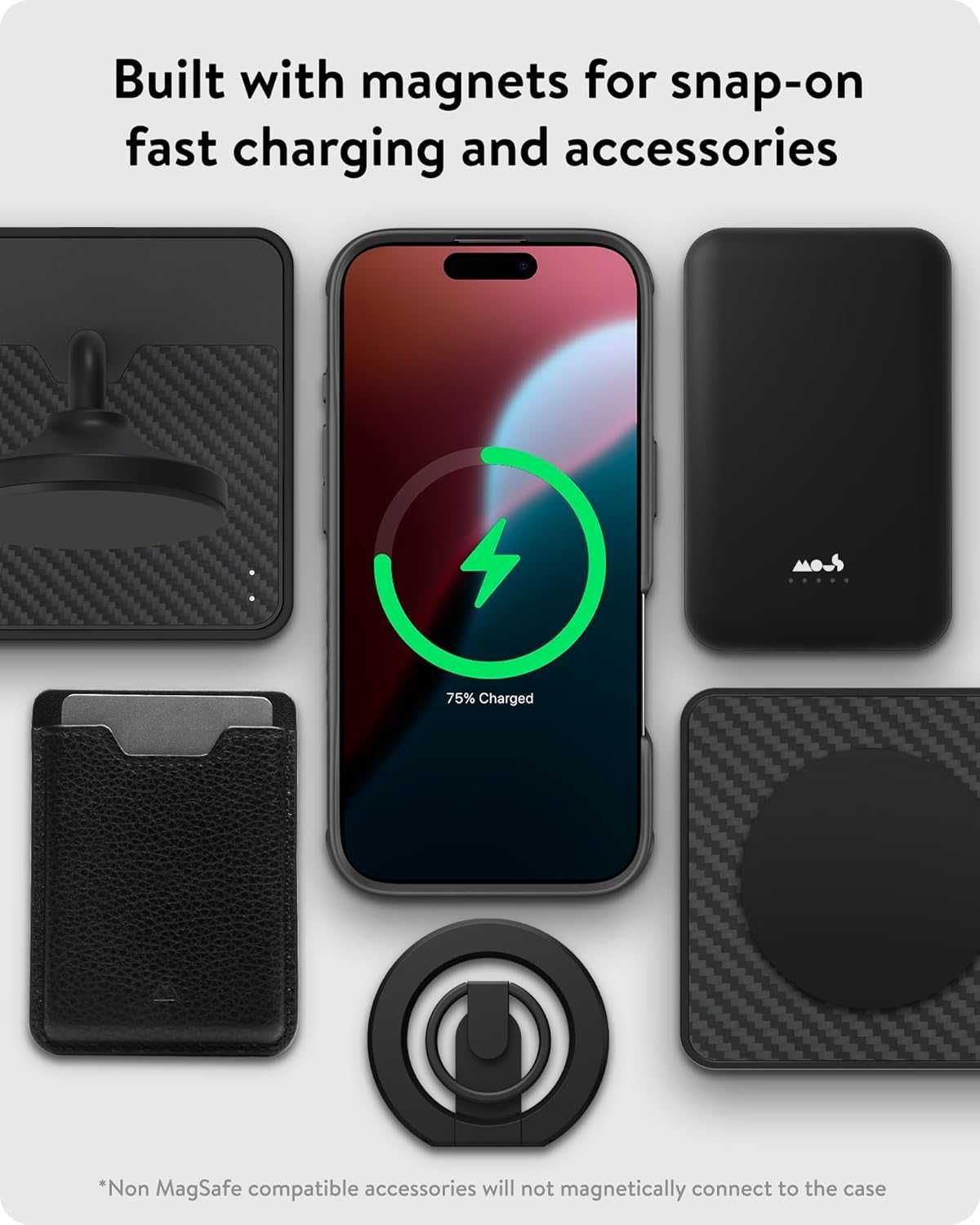 MOUS LIMITLESS 6.0 etui MagSafe do iPhone 16 Pro Max włókno węglowe