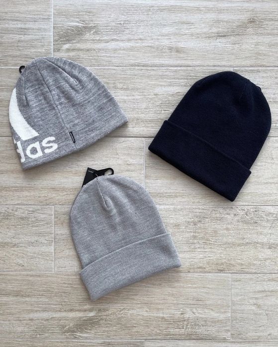 Чоловічі шапки Adidas Logo Woolie GE0596 / FT8842 Оригінал! 56-58
