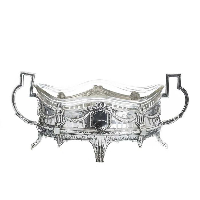 Queijeira em Cristal e Prata