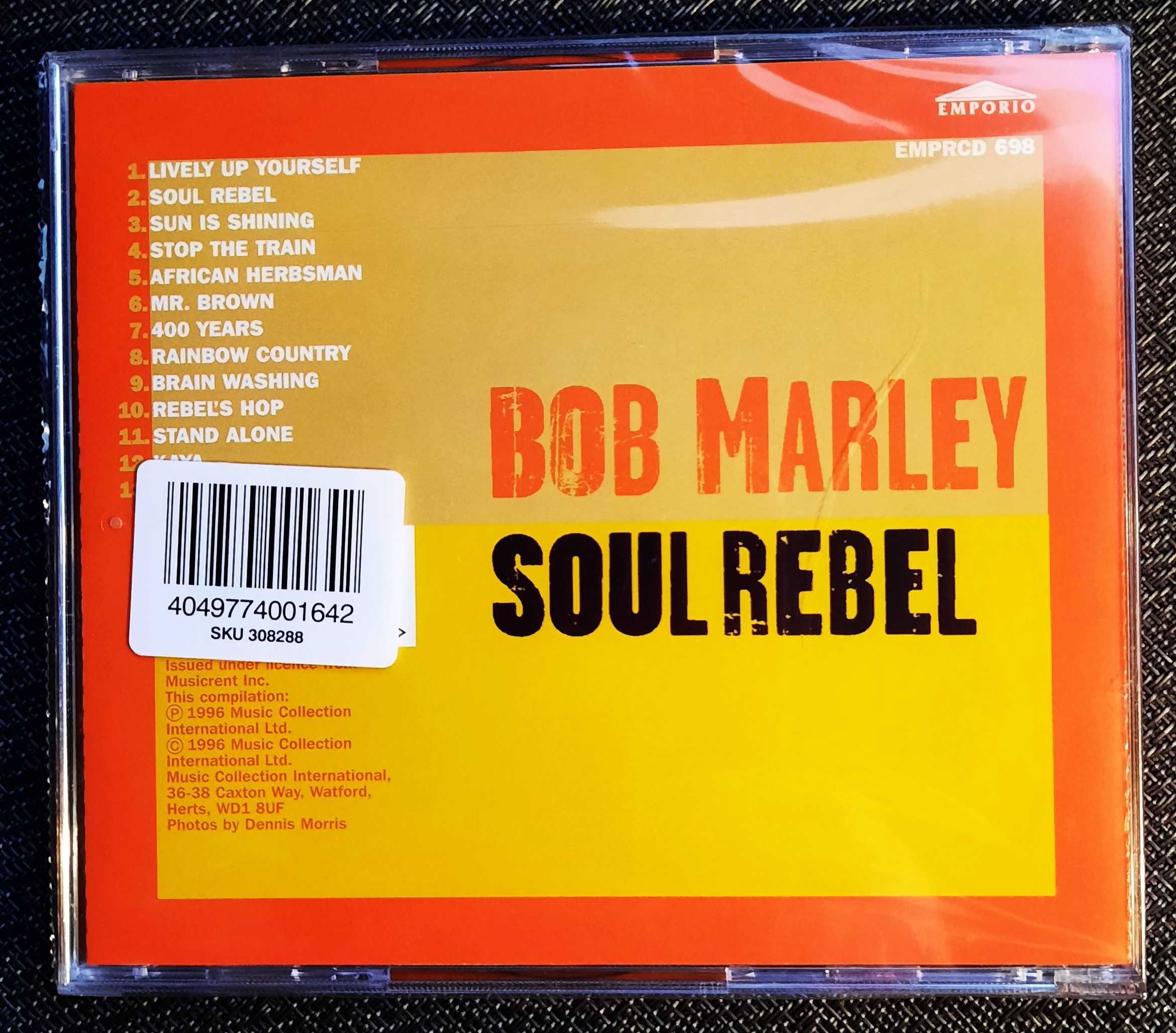 Polecam CD Króla Reggae BOB Marley -Album Rebel Soul