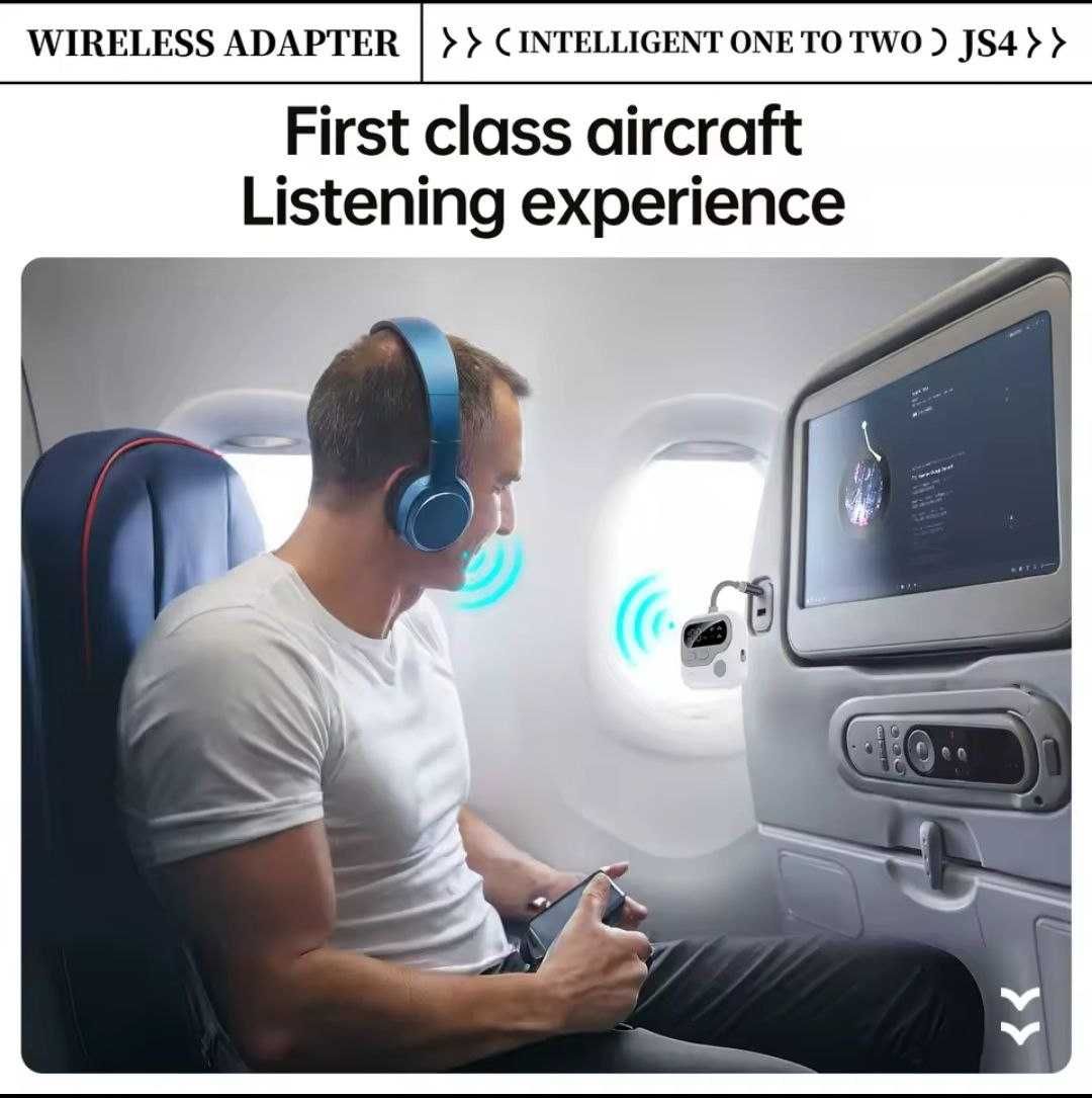 Универсальный Bluetooth-адаптер 2-в-1 HD-звук поддержка 2-х устройств