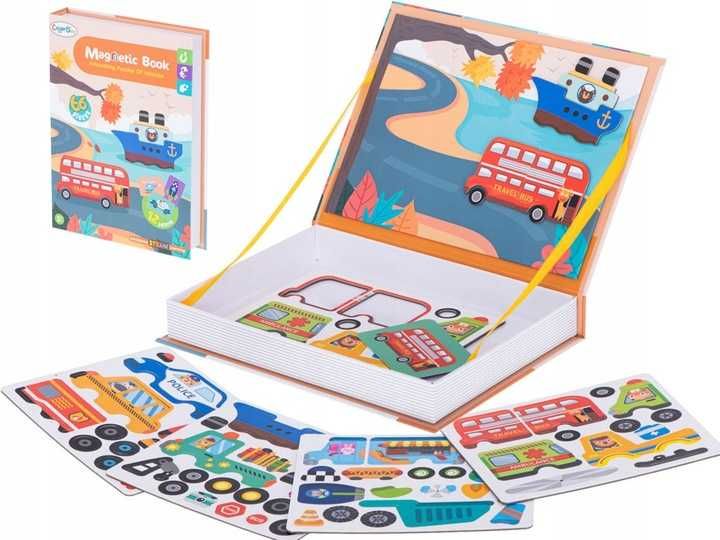 Zabawka Klocki magnetyczne, układanka, puzzle - tablica