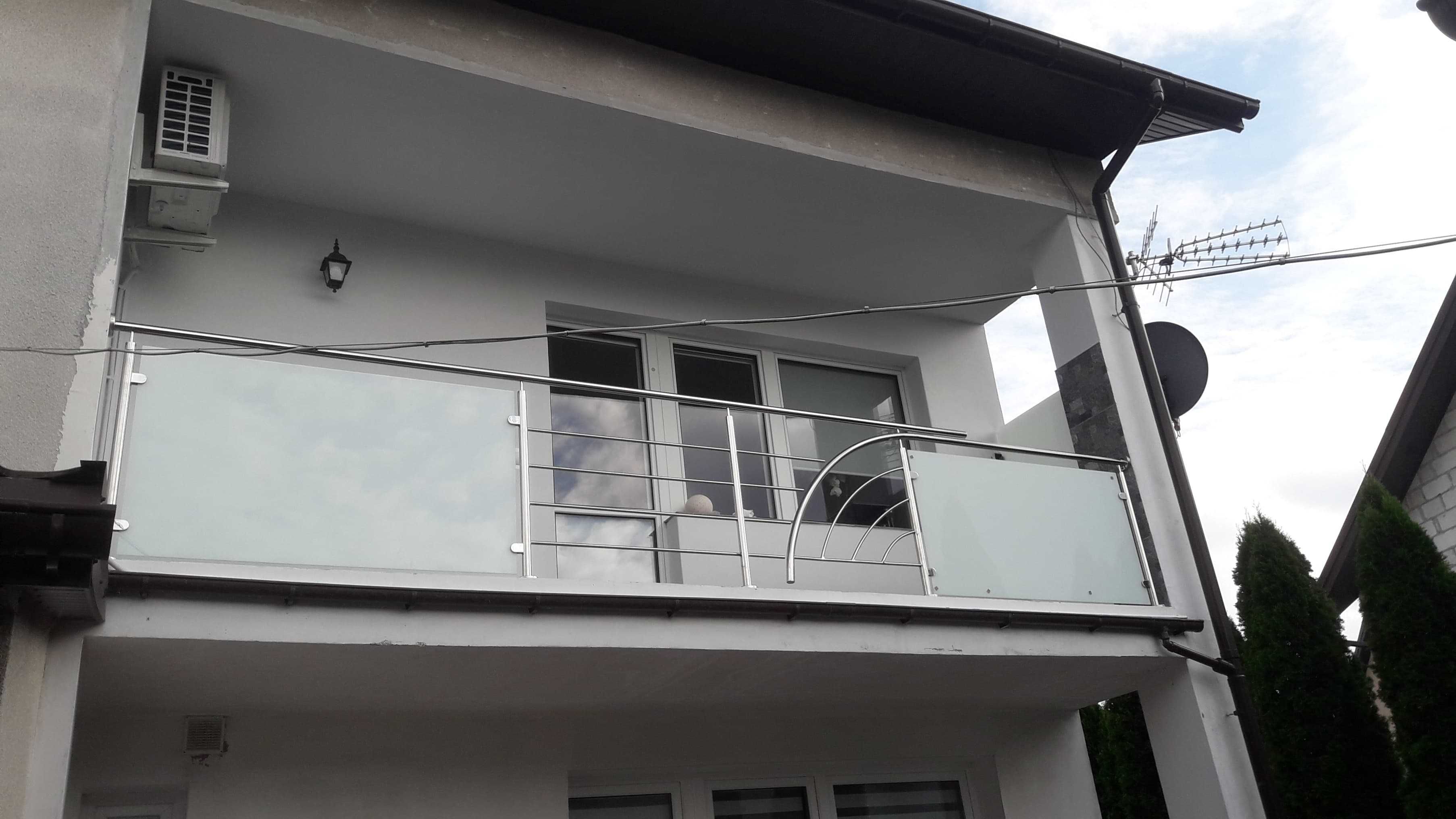 balustrada szklana balustrady ze szkłem Łuków Lublin Warszawa