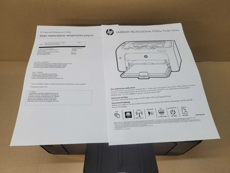 Drukarka HP P1102W wifi nowy toner idealny stan, lepsza od 1020. 1022