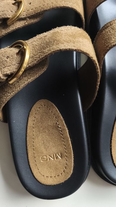 Відкриті сабо жіночі шкіряні