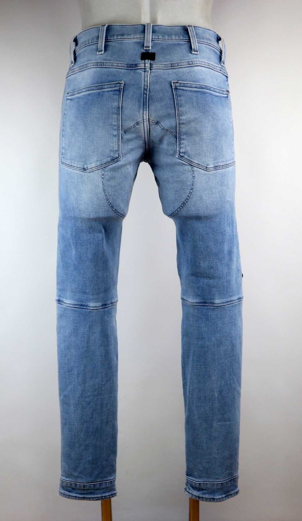 G-star 5620 3D Zip Knee Skinny spodnie jeansy W29 L32 pas 2 x 39/42 cm