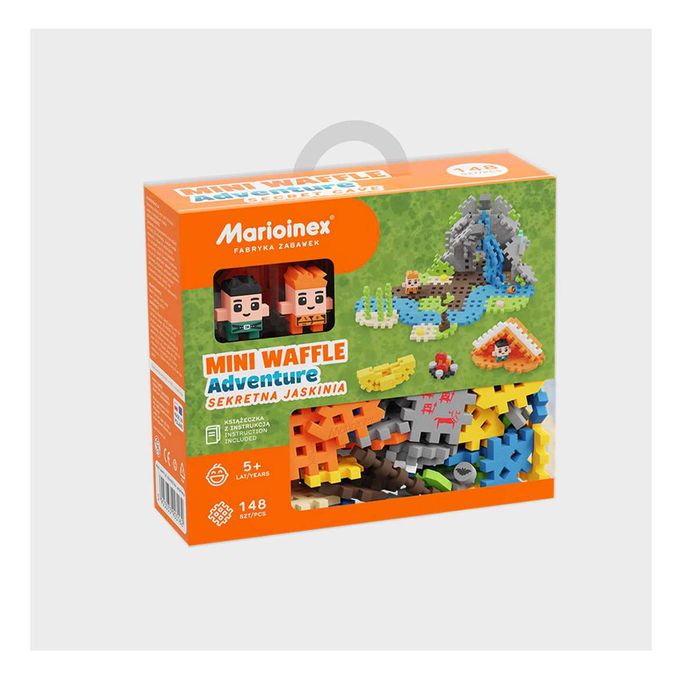 Marioinex Mini Waffle Adventure Sekretna Jaskinia Klocki Miękkie *NOWE