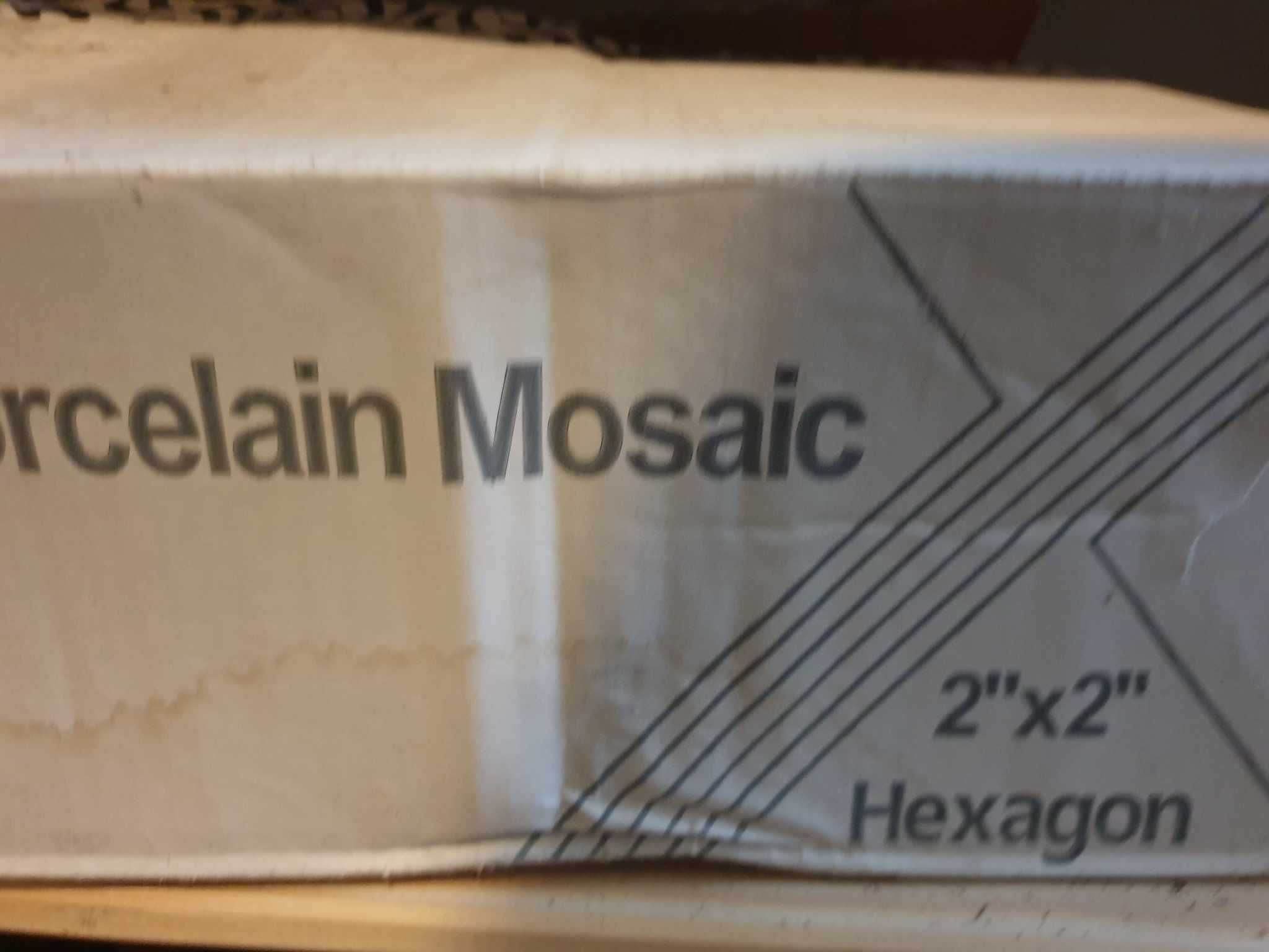 Mozaika ceramiczna heksagon white biały matowy DUNIN