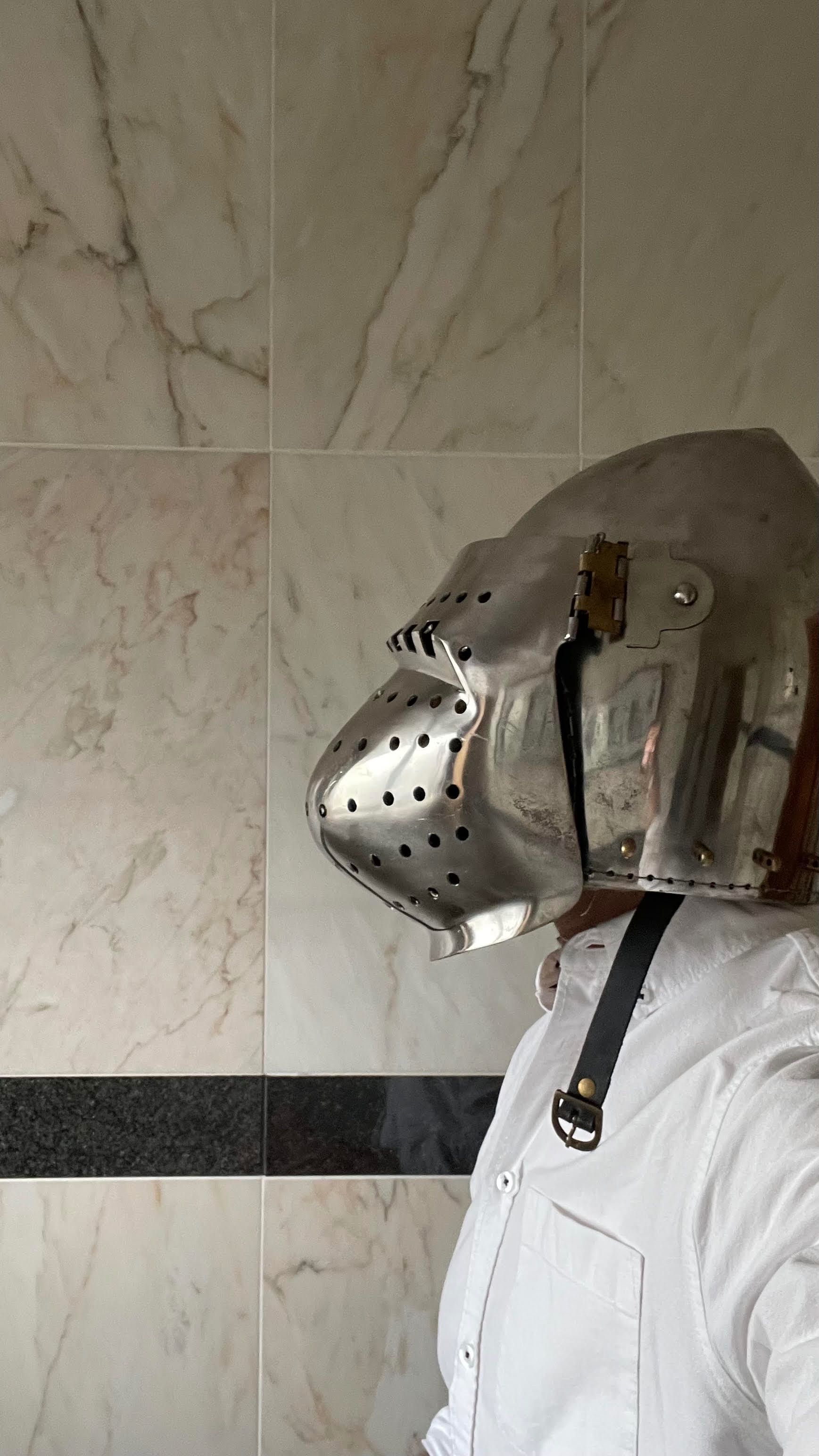Capacete (Elmo) Medieval de Combate – HEMA, Esgrima Histórica, LARP