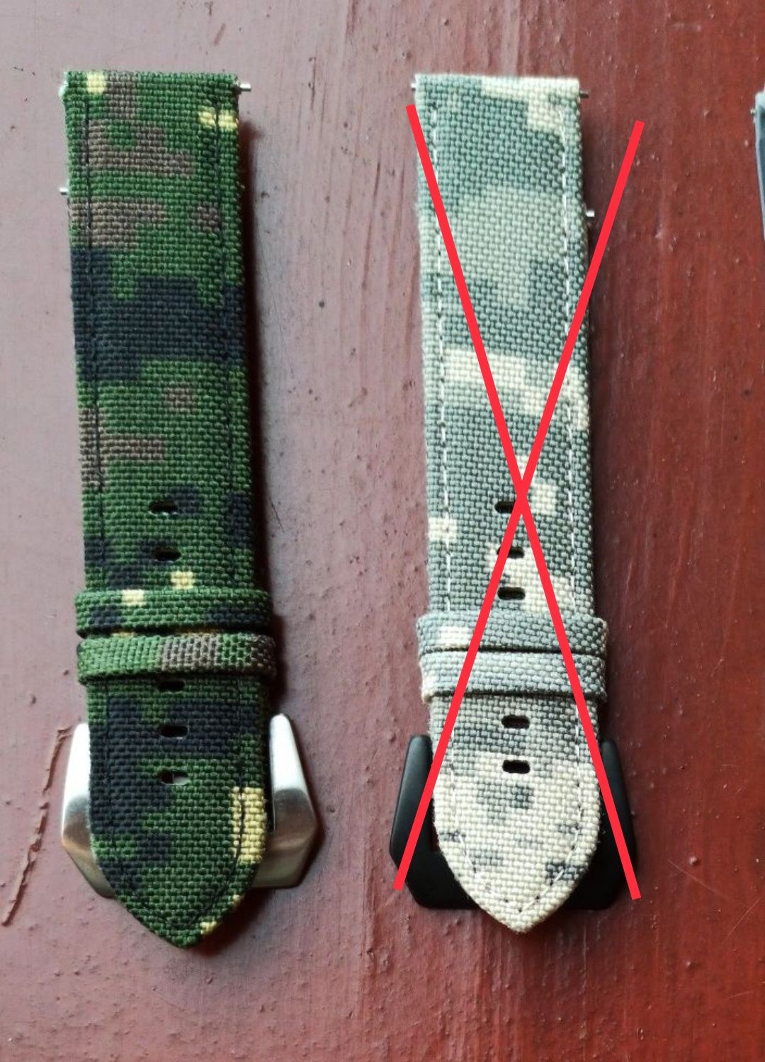 Pasek 22mm kamuflaż, nylonowy, camouflage, canvas