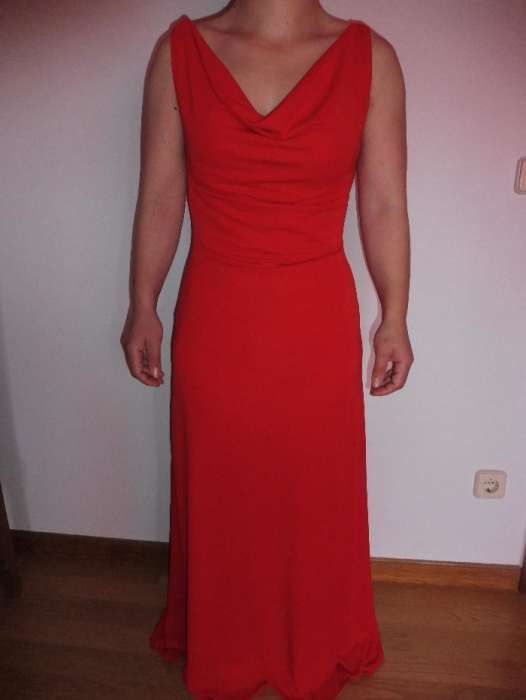 Vestido Vermelho comprido