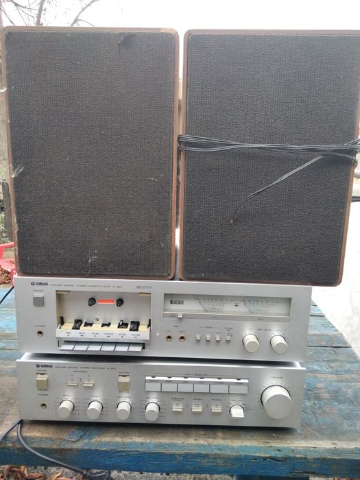 Ямаха колонки касетна дека