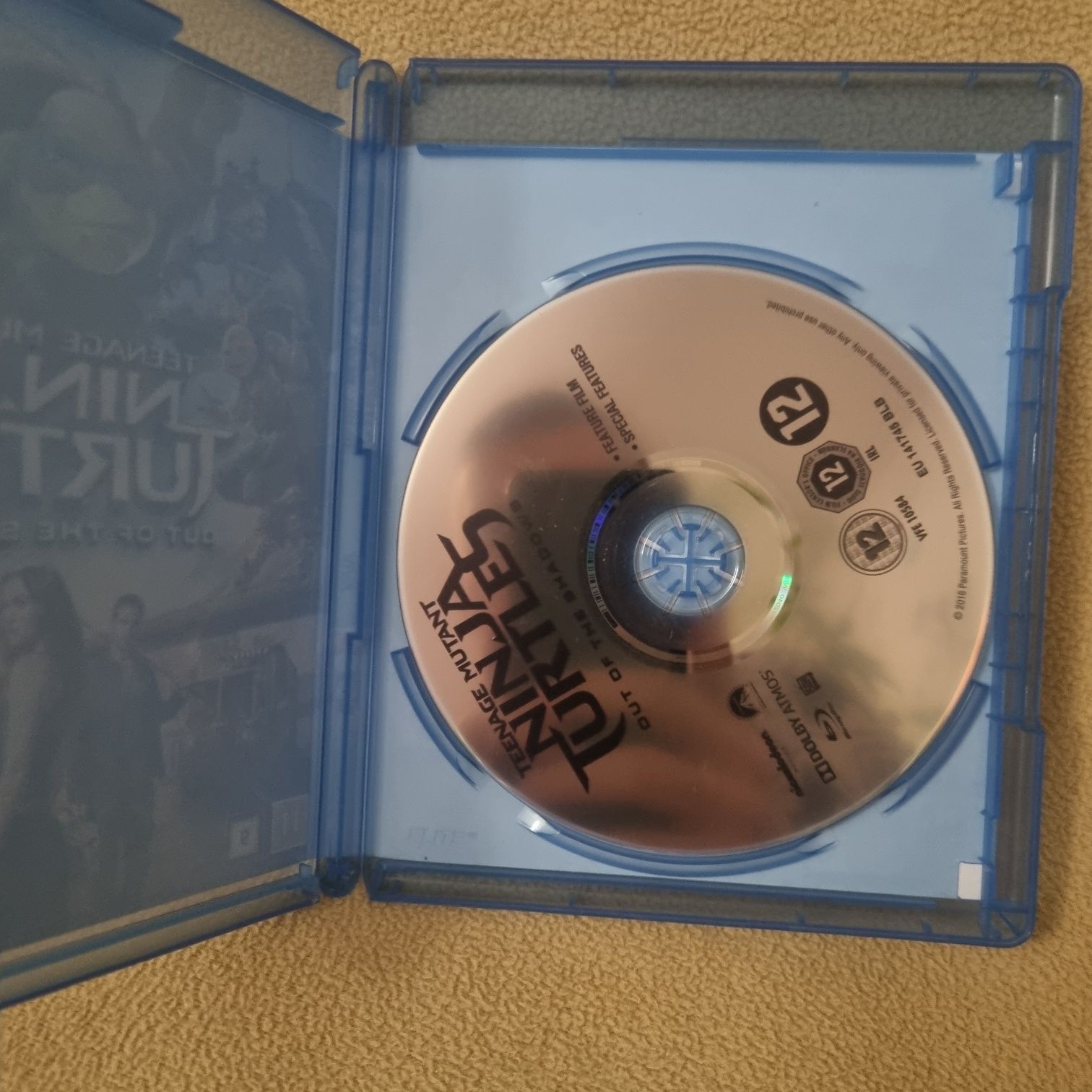 Ni ja Turtles Out Of The Shadows Blu-ray