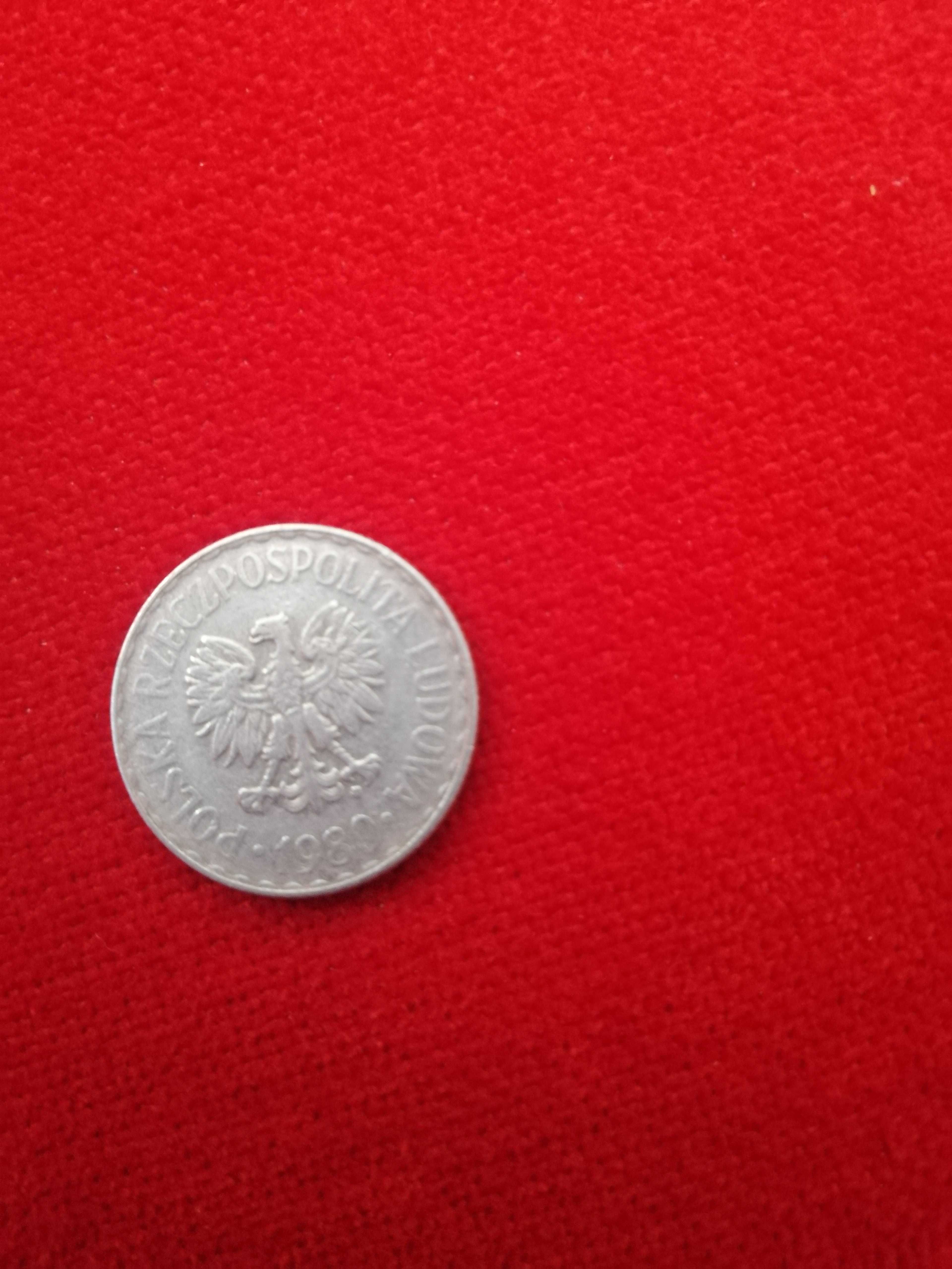 Moneta z PRL 1 złotych z 1980 roku