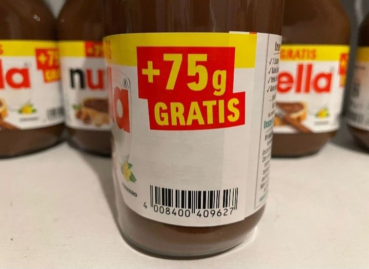 Nutella 825 gram krem czekoladowy z Niemiec 3 sztuki