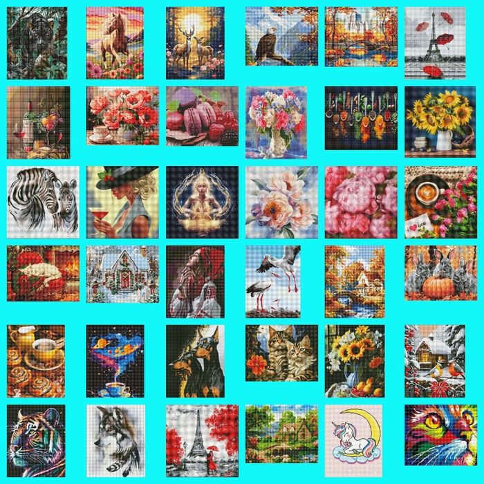 Алмазная живопись 30*40 см, 40*40 см. 40*50 см.