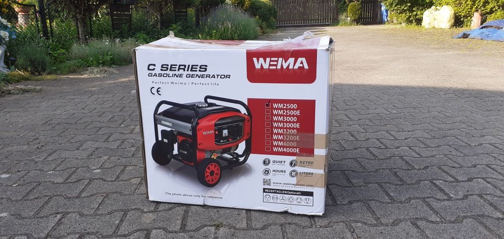 Agregat prądotwórczy Weima 2.5kw fabrycznie nowy 2x230v