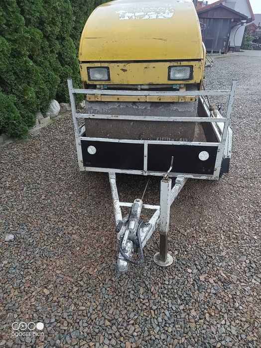 Przyczepka do minikoparki tandem dwuosiowa