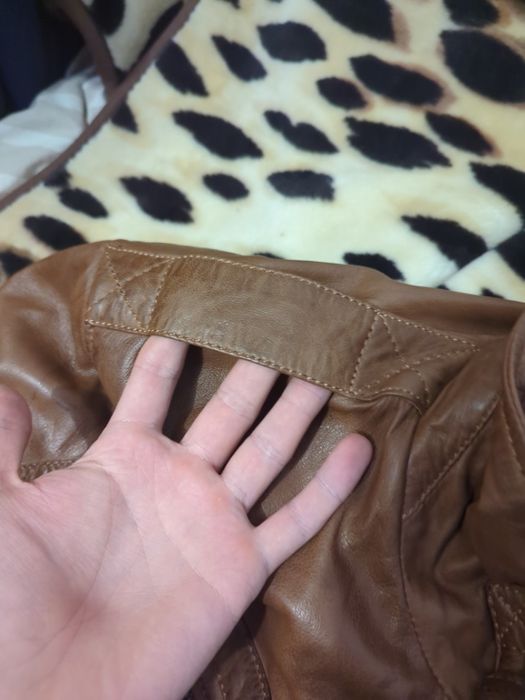 Куртка чоловіча шкіряна байкерська пілот велика HIDES