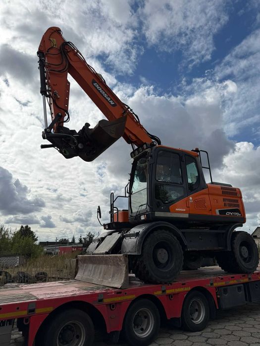 Koparka kołowa DOOSAN DX170W – wynajem z operatorem usługi koparką