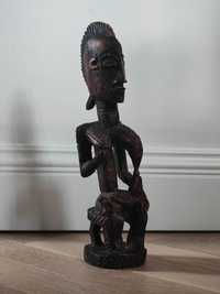 Rzeźba Dogon drewniana Afryka matka karmiąca