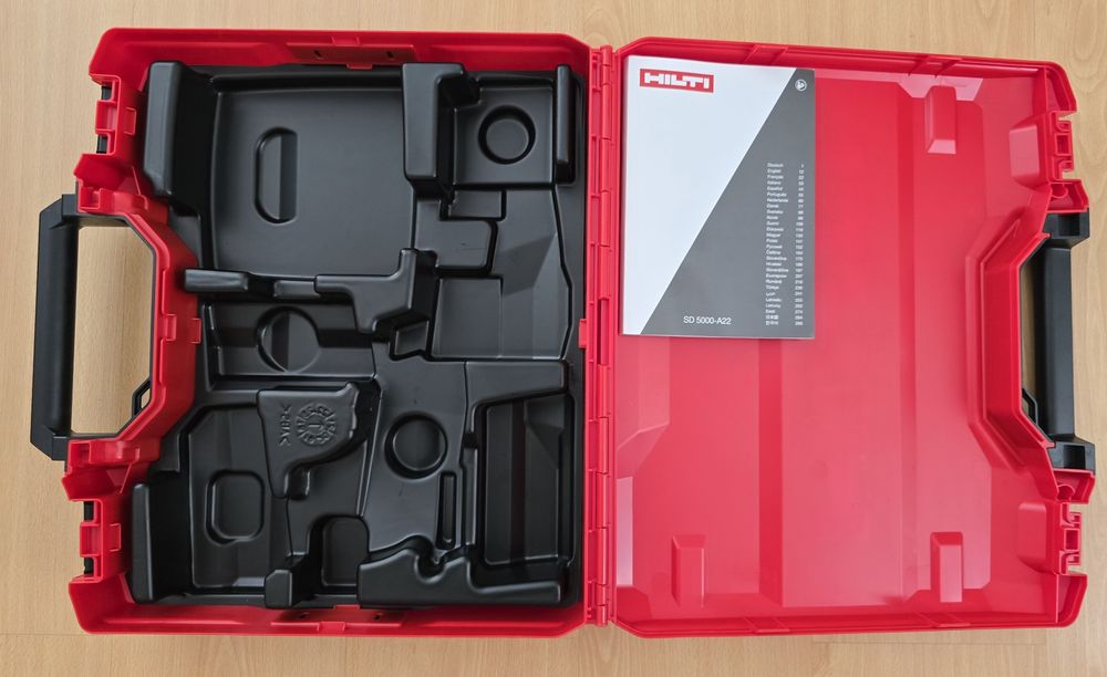 HILTI Walizka na HILTI SD 5000-A22 Wkrętarkę Regipsów Kompletna NOWA