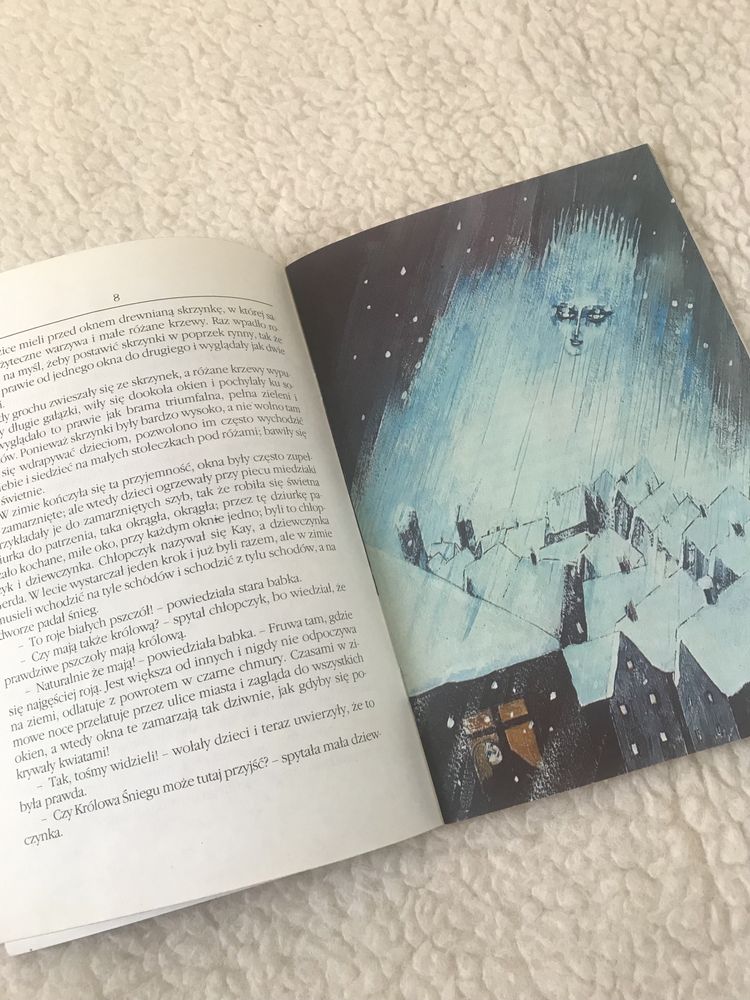 Królowa Śniegu - H. Ch. Andersen, stara ilustrowana książka dla dzieci