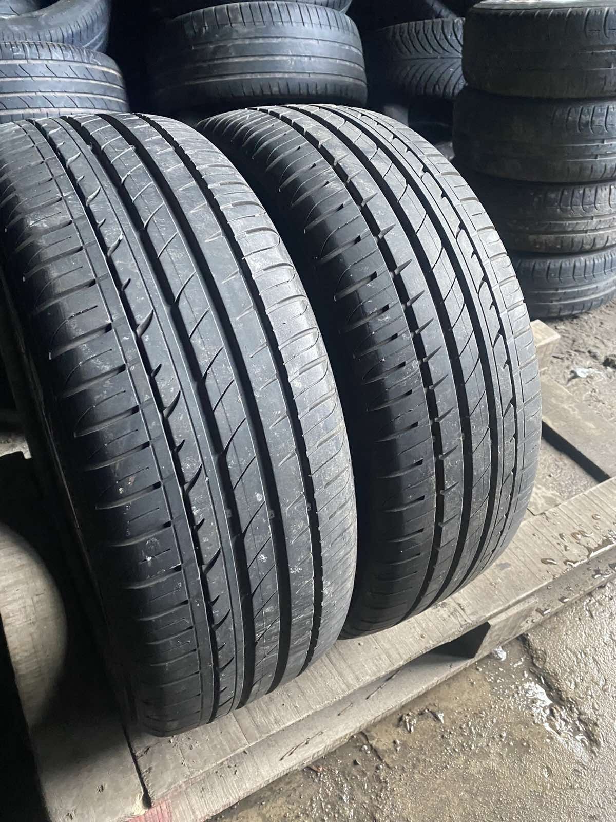 195.55.16 Hankook 2шт лето БУ склад шины резина из Европы 55 R16