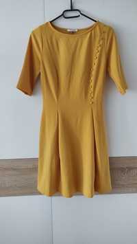 Nowa sukienka Orsay 36 S musztardowa