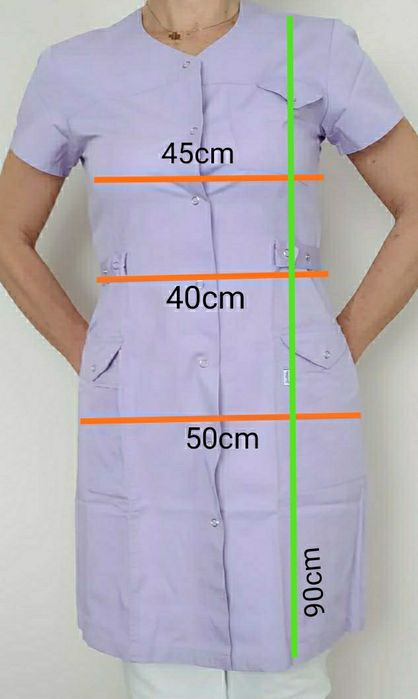 Fartuch medyczny -sukienka- damski rozm. S/M