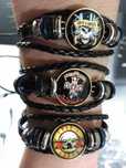 Pulseira Guns N Roses Couro / Rock / Unisexo - PORTES GRÁTIS