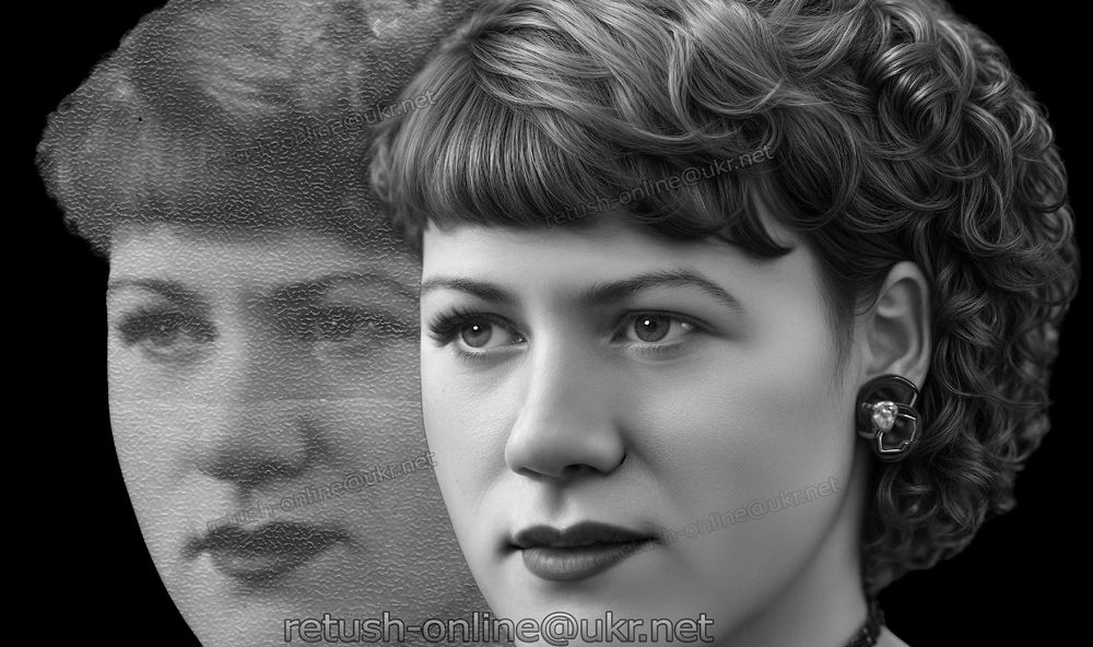 Ретуш фото на памятник .