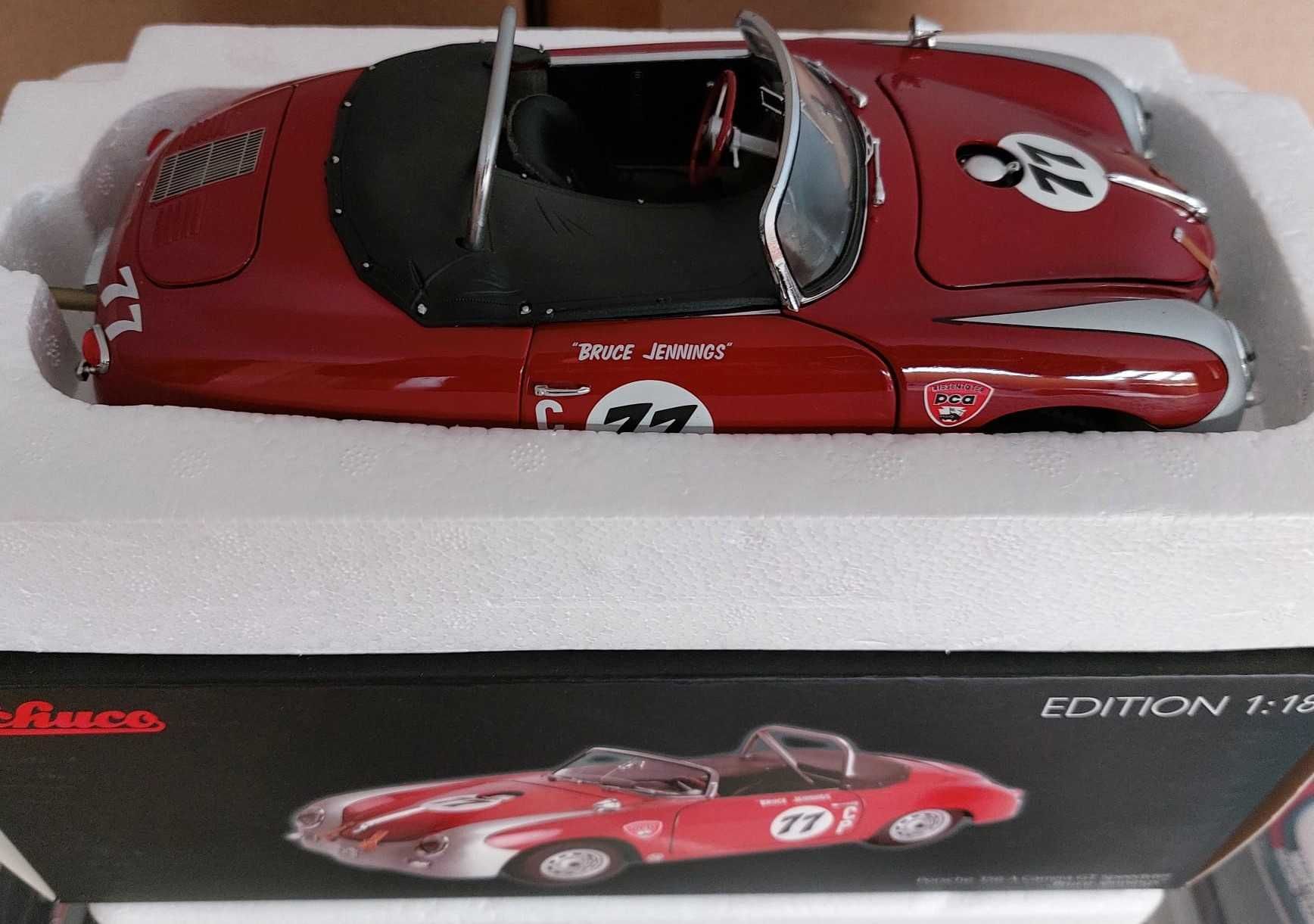 Miniatura Schuco 1/18 Porsche 356A Carrera GT Speedster #77