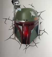 STAR WARS Boba Fett kolekcjonerska Lampka 3 D