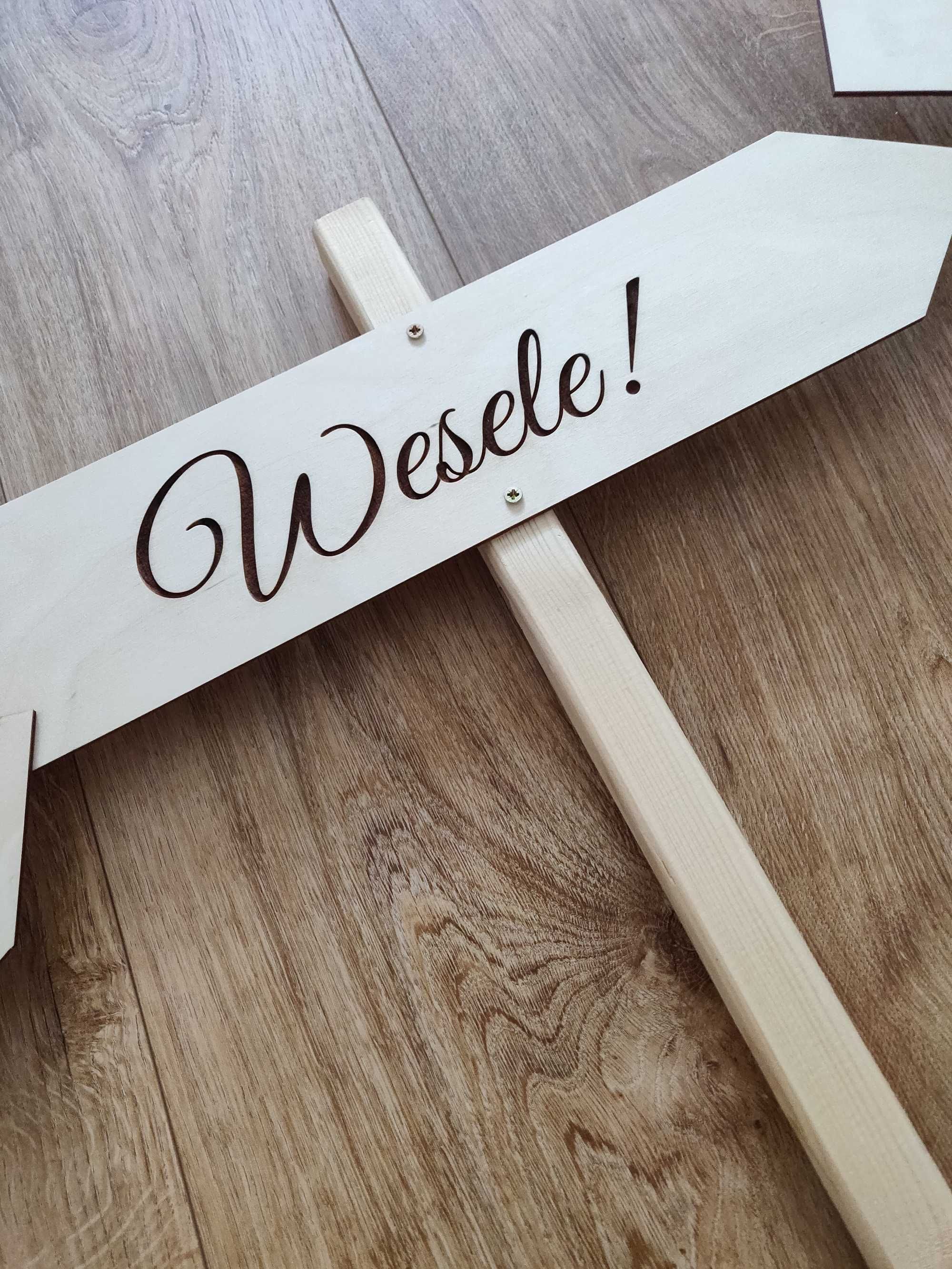 Drogowskazy, dekoracje,wesele, chillout 3 sztuki, drewniane