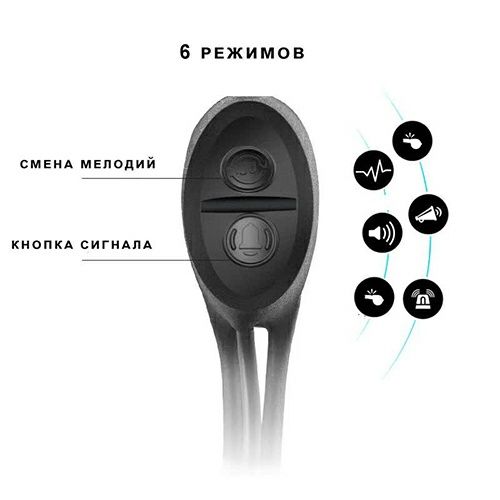 Велофара велокомпьютер фара велосипедная звонок 3 в 1 micro USB