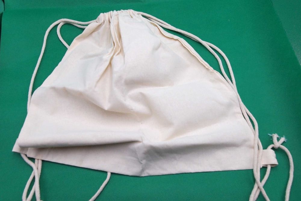 LEKKI NOWY PLECAK płócienny worek sznurek linka płótno BEZ LOGO, len