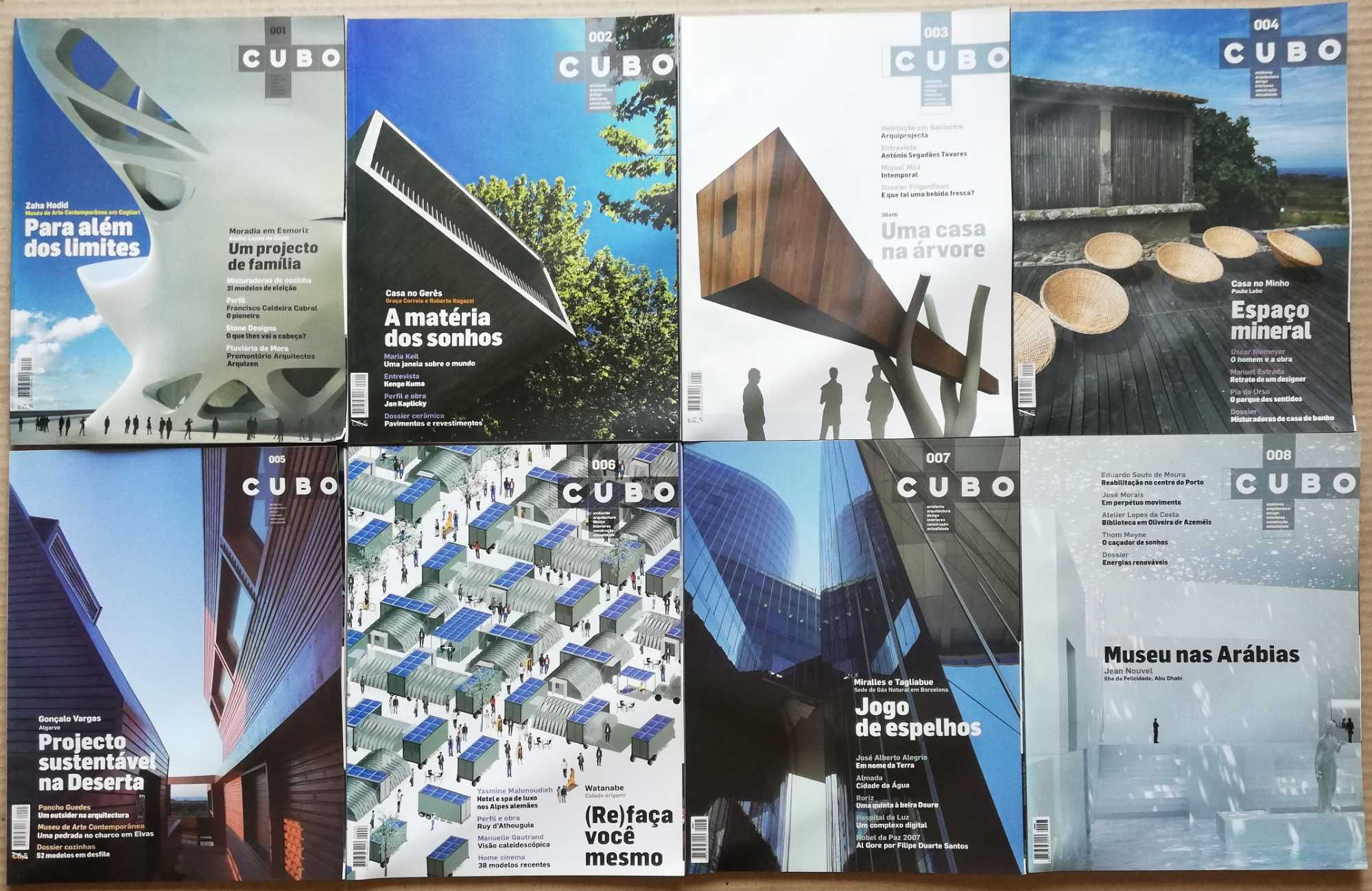 Arquitetura e Design - Revista Cubo nº 1 ao 14 – 2007/2008