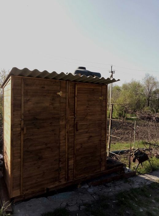 Летний дачный душ туалет. Готовые решения. Подземная + наземная часть